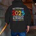 Retirement Class Of 2025 Teacher Countdown Loading Teacher Men Zip Up Hoodie Back Print, funny gift Retirement Class Of 2025 Teacher Countdown Loading Teacher Men Zip Up Hoodie Back Print, funny gift