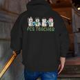 Retro Christmas Snowman FCS Teacher Family Consumer Science Men Zip Up Hoodie Back Print, Science Teacher Hoodies, funny gift Retro Christmas Snowman FCS Teacher Family Consumer Science Men Zip Up Hoodie Back Print, Science Teacher Hoodies, funny gift