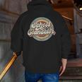 Retro School Counselor Back To School Teacher Squad Crew Men Zip Up Hoodie Back Print, funny gift Retro School Counselor Back To School Teacher Squad Crew Men Zip Up Hoodie Back Print, funny gift