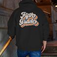 Retro Sunset Fifth Grade Teacher & Student Back To School Men Zip Up Hoodie Back Print, funny gift