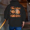 Retro I Teach The Cutest Turkey Thanksgiving Pumpkin Teacher Men Zip Up Hoodie Back Print, funny gift Retro I Teach The Cutest Turkey Thanksgiving Pumpkin Teacher Men Zip Up Hoodie Back Print, funny gift