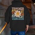 Retro Teacher Daisy Colorful Elementary School Teacher Men Zip Up Hoodie Back Print, funny gift Retro Teacher Daisy Colorful Elementary School Teacher Men Zip Up Hoodie Back Print, funny gift