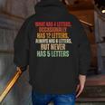 Riddle Wordplay Joke For Grammar Nerds And Teachers Men Zip Up Hoodie Back Print, funny gift Riddle Wordplay Joke For Grammar Nerds And Teachers Men Zip Up Hoodie Back Print, funny gift
