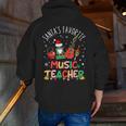 Santa's Favorite Music Teacher Christmas Santa Hat Matching Men Zip Up Hoodie Back Print, funny gift Santa's Favorite Music Teacher Christmas Santa Hat Matching Men Zip Up Hoodie Back Print, funny gift