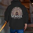 School Psych Teacher School Psychologist Leopard Rainbow Men Zip Up Hoodie Back Print, funny gift School Psych Teacher School Psychologist Leopard Rainbow Men Zip Up Hoodie Back Print, funny gift