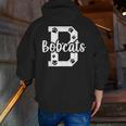 School Spirit Mascot Bobcats Back To School Teacher Student Men Zip Up Hoodie Back Print, funny gift