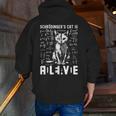 Schrodinger's Cat Dead And Alive Physics Teacher Men Zip Up Hoodie Back Print, funny gift Schrodinger's Cat Dead And Alive Physics Teacher Men Zip Up Hoodie Back Print, funny gift