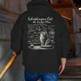 SchröDinger's Cat Escape Plan Science Teacher For Men Women Kids Men Zip Up Hoodie Back Print, Science Teacher Hoodies, funny gift