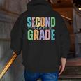 Second Grade Team Heart Teacher Student Back To School Girls Men Zip Up Hoodie Back Print, funny gift Second Grade Team Heart Teacher Student Back To School Girls Men Zip Up Hoodie Back Print, funny gift