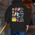 She Works Willingly With Her Hands Proverbs Daycare Teacher Men Women Men Zip Up Hoodie Back Print, funny gift She Works Willingly With Her Hands Proverbs Daycare Teacher Men Women Men Zip Up Hoodie Back Print, funny gift