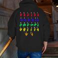 Sign Language Alphabet For ASL Interpreter Deaf Teacher Stud For Men Women Girls Kids Men Zip Up Hoodie Back Print, funny gift
