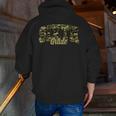 Sixth Grade Teacher Student Camouflage Back To School Men Zip Up Hoodie Back Print, funny gift