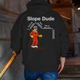Slope Dude Algebra Geometry Middle School Math Teacher Men Zip Up Hoodie Back Print, funny gift