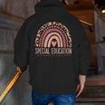 Special Education Shirt Teacher SPED Leopard Boho Rainbow Men Zip Up Hoodie Back Print, funny gift Special Education Shirt Teacher SPED Leopard Boho Rainbow Men Zip Up Hoodie Back Print, funny gift