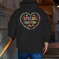 Special Education Squad Dream Team SPED Teacher Appreciation Men Zip Up Hoodie Back Print, funny gift Special Education Squad Dream Team SPED Teacher Appreciation Men Zip Up Hoodie Back Print, funny gift