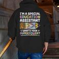 Special Educational Assistant And Sped Teacher Men Zip Up Hoodie Back Print, funny gift Special Educational Assistant And Sped Teacher Men Zip Up Hoodie Back Print, funny gift