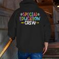 Special Educators Special Ed Teacher Special Education Crew Men Zip Up Hoodie Back Print, funny gift