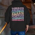 Sped Caffeinate Advocate Laminate Educate Teacher Men Zip Up Hoodie Back Print, funny gift Sped Caffeinate Advocate Laminate Educate Teacher Men Zip Up Hoodie Back Print, funny gift