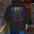 SPED Squad Proud Special Education Para Teacher Colorful Men Zip Up Hoodie Back Print, funny gift SPED Squad Proud Special Education Para Teacher Colorful Men Zip Up Hoodie Back Print, funny gift