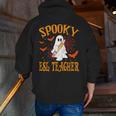 Spooky ESL Teacher Ghost Halloween School Women Men Zip Up Hoodie Back Print, Esl Teacher Hoodies, funny gift Spooky ESL Teacher Ghost Halloween School Women Men Zip Up Hoodie Back Print, Esl Teacher Hoodies, funny gift