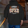 Spooky SPED Squad Special Education Teacher Halloween Ghost Men Zip Up Hoodie Back Print, funny gift Spooky SPED Squad Special Education Teacher Halloween Ghost Men Zip Up Hoodie Back Print, funny gift