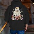 Spooky Teacher Groovy Retro Ghost Teacher Halloween 2023 For Men Women Kids Men Zip Up Hoodie Back Print, Groovy Teacher Hoodies, funny gift Spooky Teacher Groovy Retro Ghost Teacher Halloween 2023 For Men Women Kids Men Zip Up Hoodie Back Print, Groovy Teacher Hoodies, funny gift