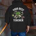 Star Wars Yoda Best Teacher Icons Men Zip Up Hoodie Back Print, funny gift