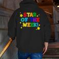 Star Of The Week Cheerful Recognition Student Teachers Class Men Women Kids Men Zip Up Hoodie Back Print, funny gift Star Of The Week Cheerful Recognition Student Teachers Class Men Women Kids Men Zip Up Hoodie Back Print, funny gift