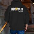 STEAM Teacher Back To School STEM Innovate Science For Men Women Kids Men Zip Up Hoodie Back Print, Science Teacher Hoodies, funny gift