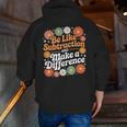 Be Like Subtraction Make A Difference Teacher Student Math Men Zip Up Hoodie Back Print, funny gift