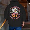 I Survived 67 Days Of School Groovy Retro Teachers Girls Men Zip Up Hoodie Back Print, funny gift I Survived 67 Days Of School Groovy Retro Teachers Girls Men Zip Up Hoodie Back Print, funny gift