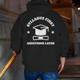 SYLLABUS PROFESSOR TEACHER Men Zip Up Hoodie Back Print, funny gift SYLLABUS PROFESSOR TEACHER Men Zip Up Hoodie Back Print, funny gift