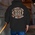 I Tackled 100 Days Of School Football Boys Girls Teachers Men Zip Up Hoodie Back Print, funny gift