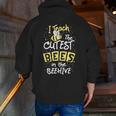 I Teach The Cutest Bees In The Beehive Kindergarten Teacher Men Zip Up Hoodie Back Print, funny gift I Teach The Cutest Bees In The Beehive Kindergarten Teacher Men Zip Up Hoodie Back Print, funny gift