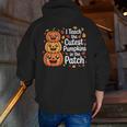 i Teach The Cutest Pumpkins In The Patch Teacher Halloween Men Zip Up Hoodie Back Print, funny gift