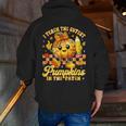 I Teach The Cutest Pumpkins In The Patch Teacher Halloween Men Zip Up Hoodie Back Print, funny gift