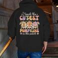 I Teach The Cutest Pumpkins In The Patch Teacher Retro Men Zip Up Hoodie Back Print, funny gift I Teach The Cutest Pumpkins In The Patch Teacher Retro Men Zip Up Hoodie Back Print, funny gift