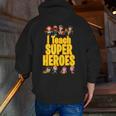 I Teach Super Heroes Comic Book Hero Teacher School Men Zip Up Hoodie Back Print, Super Teacher Hoodies, funny gift I Teach Super Heroes Comic Book Hero Teacher School Men Zip Up Hoodie Back Print, Super Teacher Hoodies, funny gift