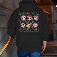 Teach Teacher Dia De Los Muertos Day Of The Dead Sugar Skull Men Zip Up Hoodie Back Print, funny gift Teach Teacher Dia De Los Muertos Day Of The Dead Sugar Skull Men Zip Up Hoodie Back Print, funny gift