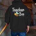 Teacher Bee Bumblebee Back To School Men Zip Up Hoodie Back Print, funny gift Teacher Bee Bumblebee Back To School Men Zip Up Hoodie Back Print, funny gift