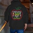 Teacher Celebrating 30 Years Of Teaching Students School Men Zip Up Hoodie Back Print, funny gift Teacher Celebrating 30 Years Of Teaching Students School Men Zip Up Hoodie Back Print, funny gift