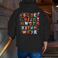 Teacher Christmas Alphabet Back To School Holiday Learning Men Zip Up Hoodie Back Print, funny gift Teacher Christmas Alphabet Back To School Holiday Learning Men Zip Up Hoodie Back Print, funny gift