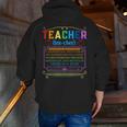 Teacher Definition Teaching School Teacher Men Zip Up Hoodie Back Print, funny gift Teacher Definition Teaching School Teacher Men Zip Up Hoodie Back Print, funny gift
