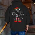 The Teacher Elf Christmas Family Matching Group Xmas Men Zip Up Hoodie Back Print, funny gift The Teacher Elf Christmas Family Matching Group Xmas Men Zip Up Hoodie Back Print, funny gift