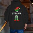 The Teacher Elf Family Matching Group Idea Christmas Men Zip Up Hoodie Back Print, funny gift The Teacher Elf Family Matching Group Idea Christmas Men Zip Up Hoodie Back Print, funny gift