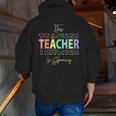 This Teacher Is Glowing Hello Summer End Of School Men Zip Up Hoodie Back Print, funny gift