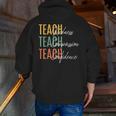 Teacher Kindness Compassion Confidence Teaching Men Zip Up Hoodie Back Print, funny gift Teacher Kindness Compassion Confidence Teaching Men Zip Up Hoodie Back Print, funny gift