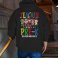 Teacher Of Pre K Superheroes Teacher New School Year Men Women Men Zip Up Hoodie Back Print, funny gift Teacher Of Pre K Superheroes Teacher New School Year Men Women Men Zip Up Hoodie Back Print, funny gift