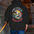 Teacher Retirement Shirts 2026 Goodbye Lesson Hello Freedom Men Zip Up Hoodie Back Print, funny gift