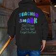 Teacher Shark Don't Stress Do Your Best Forget The Rest Men Zip Up Hoodie Back Print, funny gift